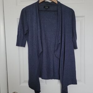 Express Open Front Short Sleeve Cardigan Size Small